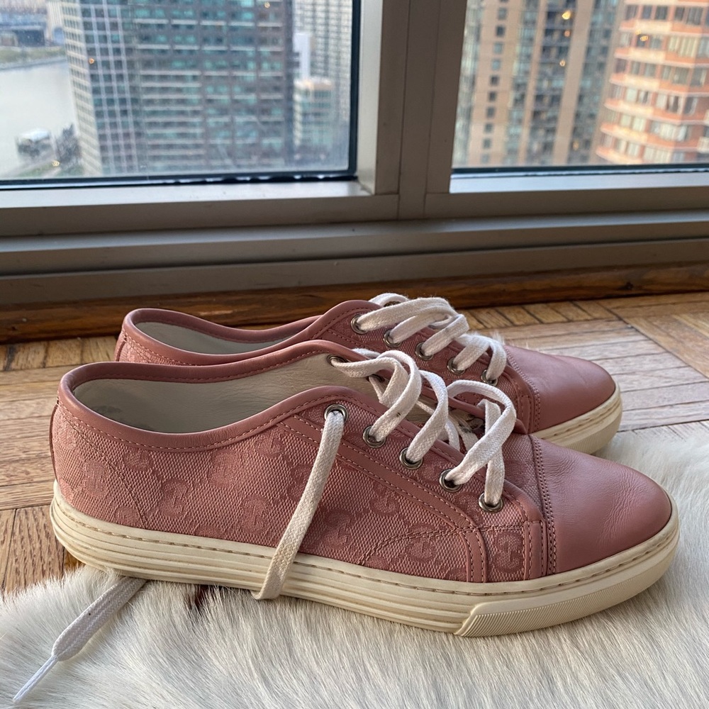 Gucci sneakers pink size 7